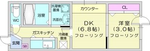 メニーズコート創成タウンC棟の物件間取画像